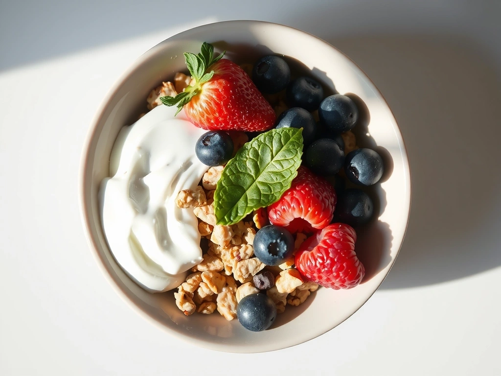 Vorbereitete Müslischüssel